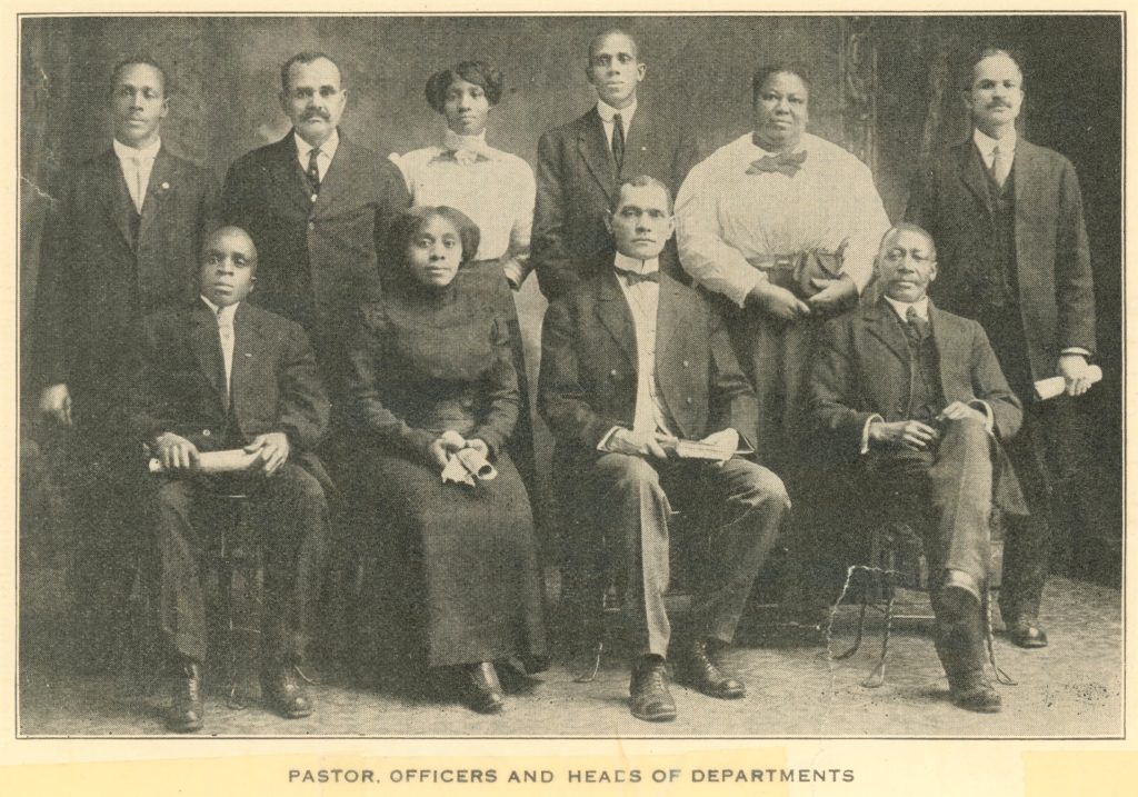 Pastor Officers and Heads of Departments from the Second Baptist Church