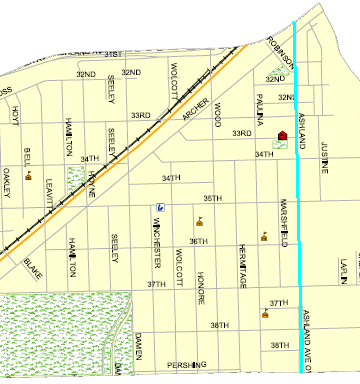 Map of McKinley Park