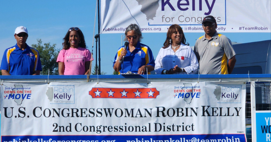 THE 2ND CONGRESSIONAL DEMS on The Move in association with the Democratic State Central Committee members Congresswoman Robin Kelly (2nd-D) and State Rep Will Davis recently held the 2nd Annual Grassroots Picnic hosted by Mayor Vernard L. Alsberry Bremen Township Committeeman. The event was held September 18 at the Commissioner’s Park in Hazel Crest, IL.