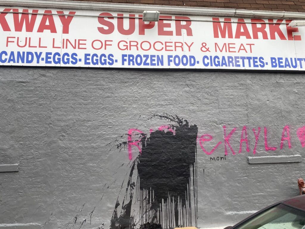 Space Mural Vandalized