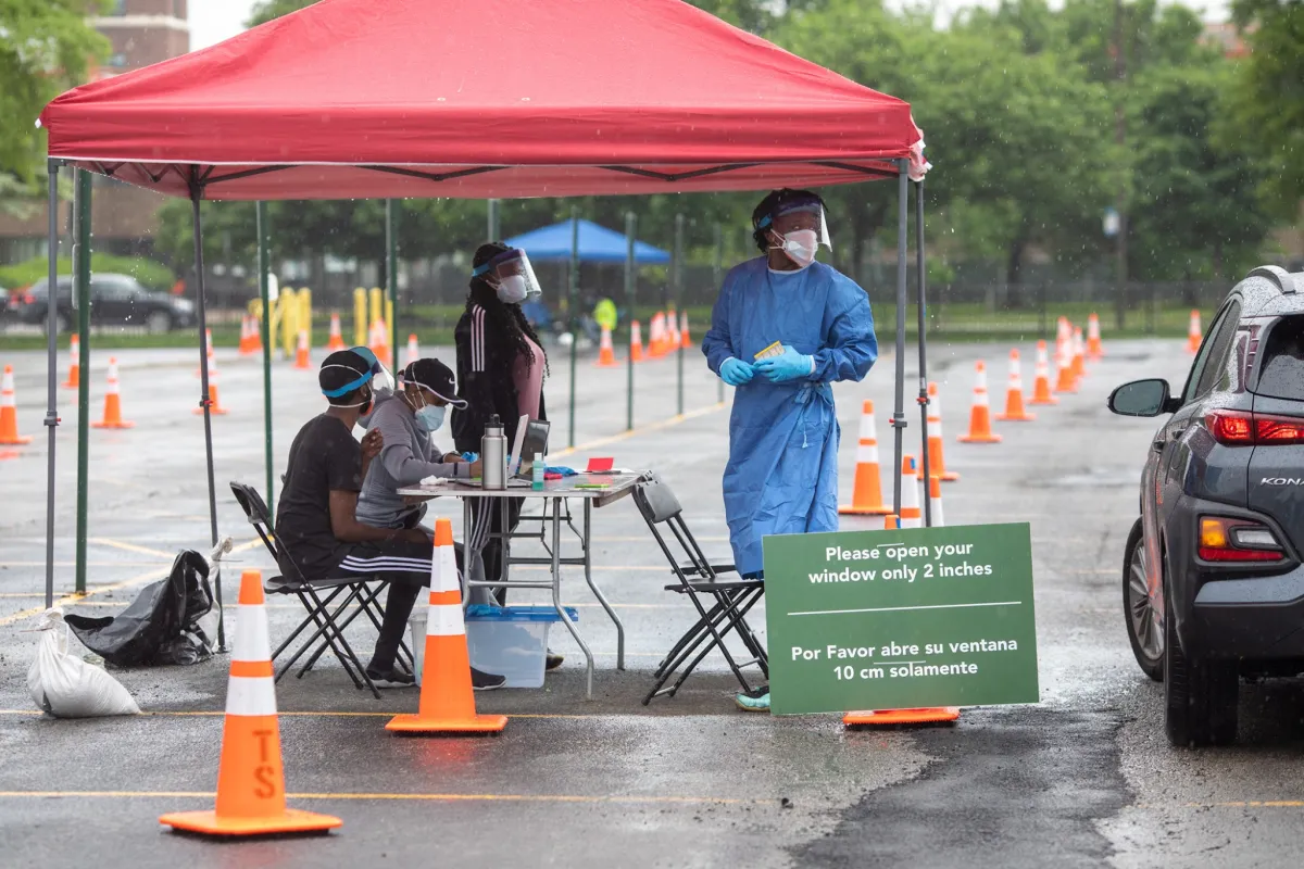 A COVID 19 TESTING site on the South Side was ine of several to operate during the pandemic
