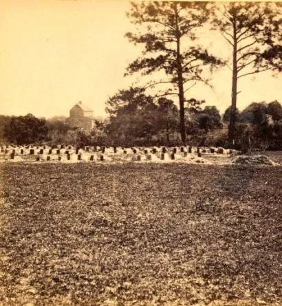 THIS 1865 PHOTO from the Library of Congress shows the graves of the Union soldiers after former slaves and free Black men moved the bodies from a mass grave 1