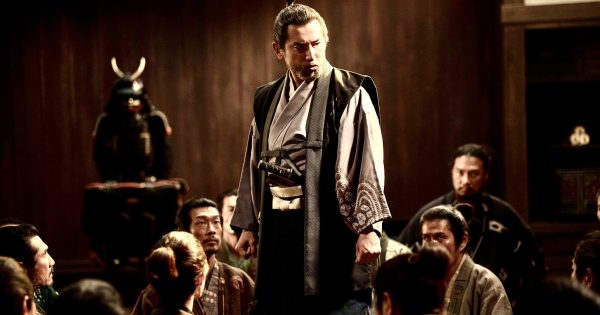 Lord Murashige Araki demands answers from his generals in Kiyoshi Kuroswa's The Samurai and the Professor