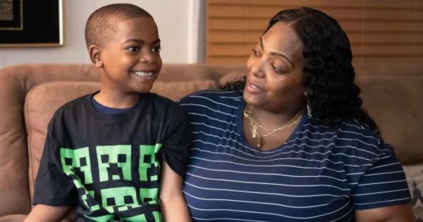 Zedrick Cook and his mother Sherita Johnson