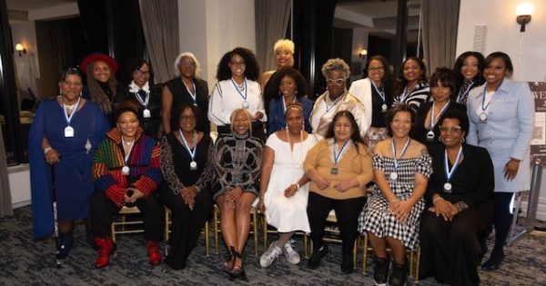 Co-founder Briahna Gatlin, bottom row, third from left, and Carol Johnson, bottom row, center, with WEMADE26 honorees.